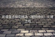 彩蛋盘点探花精选（限时排位）火爆上线