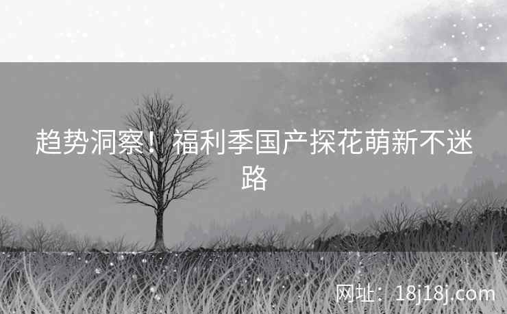 趋势洞察！福利季国产探花萌新不迷路